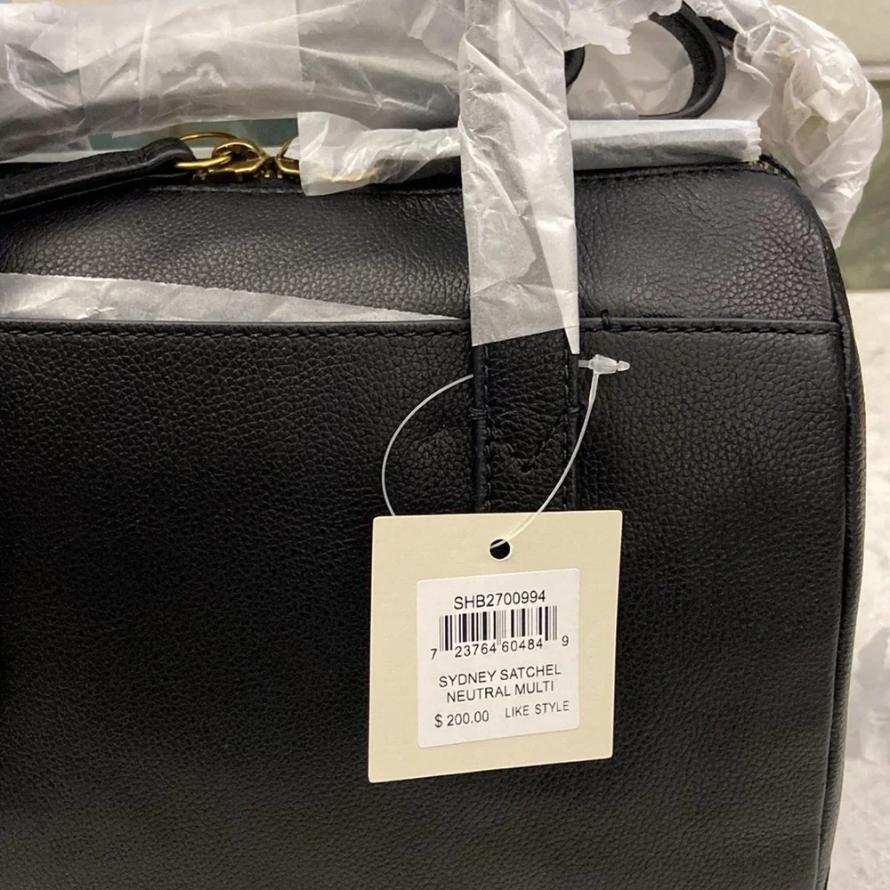 NWT Sydney Satchel in "Neutral Multi" by Fossil. Beautiful bag! - Picture 6 of 15